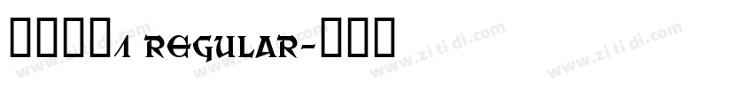 汉真广标1 regular字体转换